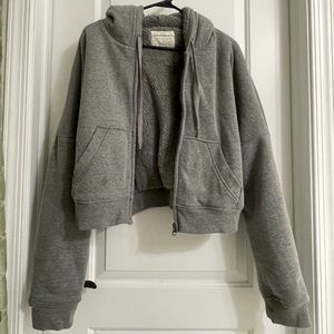 Aeropostale cropped zip-up hoodie